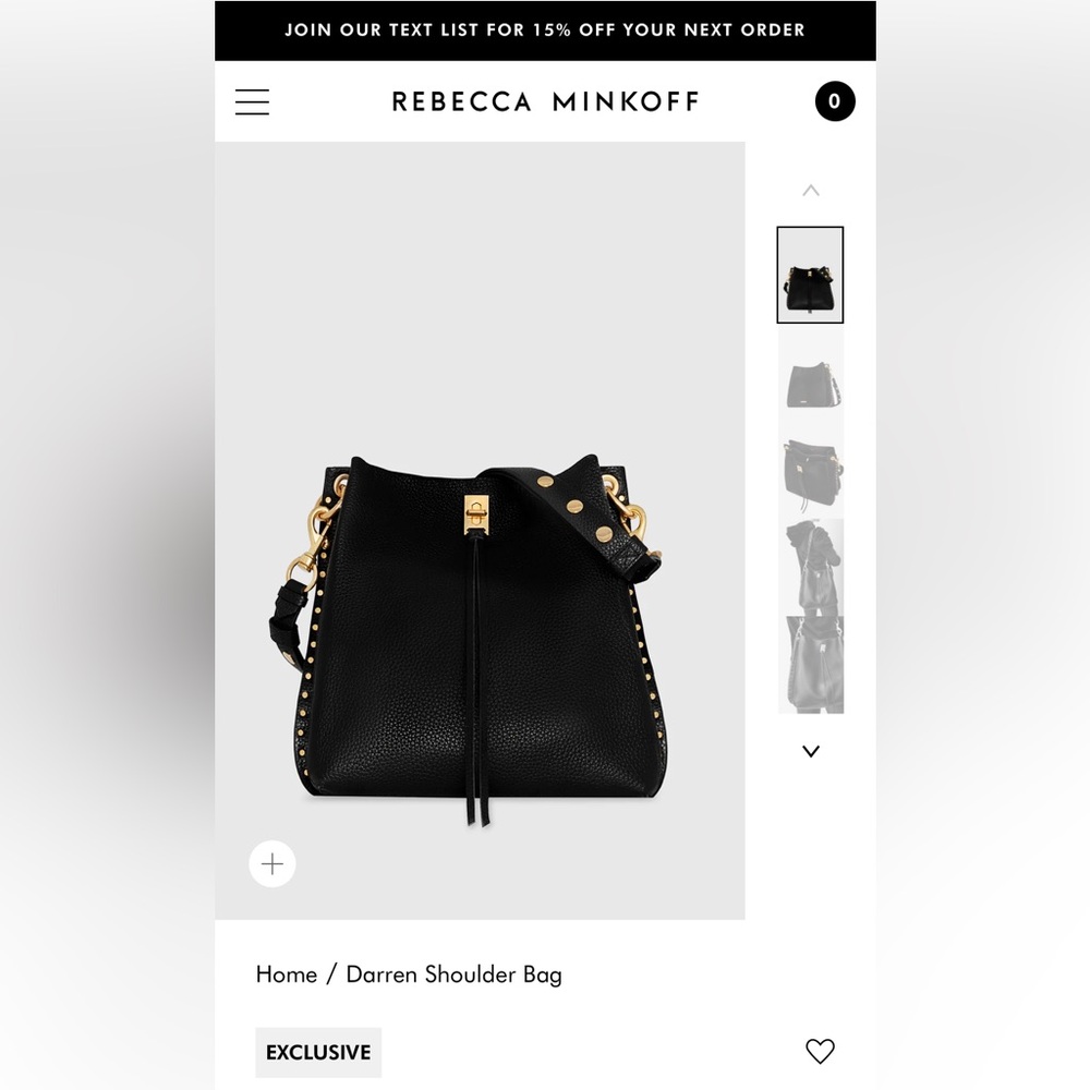 Rebecca Minkoff black hobo bag!